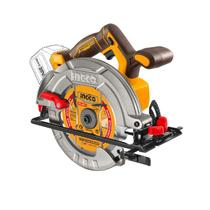 Serra circular brushless ingco 7 1/4" à bateria 20v linha p20s com uma bateria 4.0ah