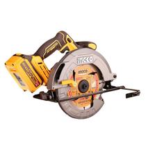 Serra circular brushless ingco 7 1/4" à bateria 20v linha p20s com uma bateria 4.0ah Serra circular brushless ingco 7 1/4" à bateria 20v linha p20s com uma bateria 4.0ah