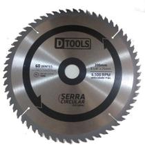 Serra Circular Com Ponta De Vídea 9'' 1/4 60D Dtools 14811