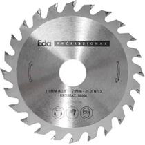 Serra Circular Com Widia 110x2,2mm 24 Dentes - 6pg - Eda Serra Circular Com Widia 110x2,2mm 24 Dentes - 6pg - Eda