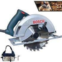 Serra Circular Elétrica Bosch GKS-150 127V 6000rpm 1500W + Bolsa Para Transporte e Disco Com Vídea