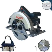 Serra Circular Elétrica Bosch GKS-150 Professional 127V 1500W 6000rpm + Disco de 184mm Com Vídea