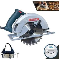 Serra Circular Elétrica Bosch GKS150 Professional 127V 1500W 6000rpm + Disco Com Vídea Para Madeira