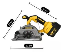 Serra Circular Elétrica Com 2 Baterias 21V - Bomder