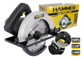 Serra Circular Hammer 7.1/4 Polegadas 100% Rolamentada 1100W