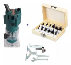 Serra Circular + Lixadeira Orbital + Tupia + Jogo 15 Fresas Serra Circular + Lixadeira Orbital + Tupia + Jogo 15 Fresas