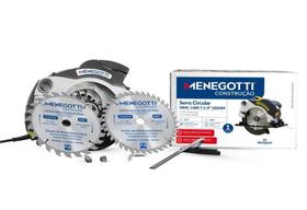 Serra Circular Menegotti 1400W 7.1/4'' com Laser e 2 Discos