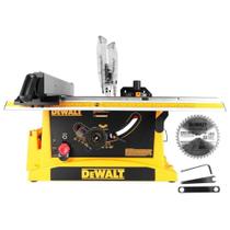 Serra circular mesa 10 1800w 0-4800rpm eixo inclinavel dewalt dwe7470 220v