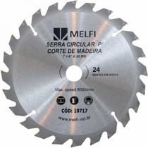 Serra circular p madeira 24 dentes 7 1/4 x 20mm - Melfi