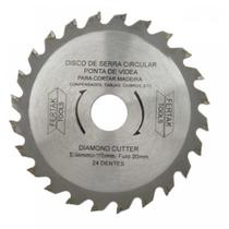 Serra Circular Para Madeira 4.3/8 Pol. 110mm x 24 Dentes x 20mm Furo - Fertak Tools Serra Circular Para Madeira 4.3/8 Pol. 110mm x 24 Dentes x 20mm Furo - Fertak Tools