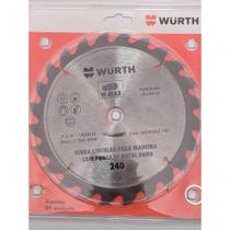 Serra Circular Para Madeira 7.1/4" 185mm 24 Dentes Wurth Serra Circular Para Madeira 7.1/4" 185mm 24 Dentes Wurth