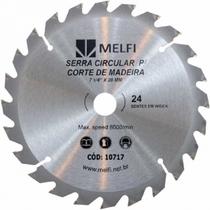 Serra Circular para Madeira 7.1/4"x 20mm x 24 Dentes Melfi