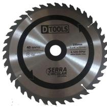 Serra Circular Ponta De Vídea 40D 9'' 1/4 X25Mm Dtools 13399