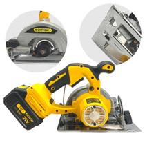 Serra Circular Portátil 21V 3 Velocidades e Ângulo Ajustável