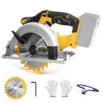 Serra Circular Sem Fio para Bateria Dewalt 20V, Serra Brushless com Lâmina de 6,5", Inclinação de Corte 0-45, Profundidade de Corte 57 mm (90), 41 mm (45), Serra Elétrica para Madeira e Plástico (Apenas Ferramenta) Serra Circular Sem Fio para Bateria Dewalt 20V, Serra Brushless com Lâmina de 6,5", Inclinação de Corte 0-45, Profundidade de Corte 57 mm (90), 41 mm (45), Serra Elétrica para Madeira e Plástico (Apenas Ferramenta)
