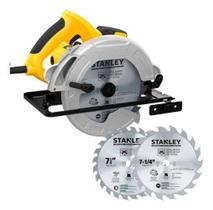 Serra circular stanley 7.1/4 1600w 220v c/2discos sc16d2-b2