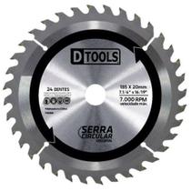Serra Circular Vídea 7 1/4'' 24 Dentes - DTOOLS - Corte Rápido Serra Circular Vídea 7 1/4'' 24 Dentes - DTOOLS - Corte Rápido