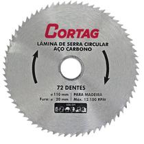 Serra Circular Widia 110mm 72 Dentes Corta Gás Cortag