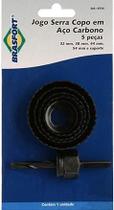Serra Copo A/C 32 a 54 mm 5 Peças Tipo Brasfort Serra Copo A/C 32 a 54 mm 5 Peças Tipo Brasfort