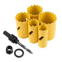 Serra Copo Bimetal Kit P/ Aço Ferro Alumínio Jogo C/ 7 Peças