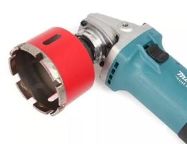 Serra Copo Broca Diamantada 19mm Com Rosca M14 Uso Em Esmerilhadeira Lixadeira Politriz