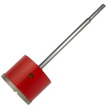 Serra Copo Broca Diamantada 65mm Com Haste SDS Martelete Parede Piso Granito Mármore Concreto