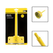 Serra Copo Diamantada 100mm Com Haste 170mm