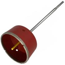 Serra Copo Diamantada 150mm Com Haste SDS Perfurar Porcelanato Concreto Cerâmica