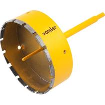 Serra copo diamantada 165mm com haste e pino guia - Vonder Serra copo diamantada 165mm com haste e pino guia - Vonder