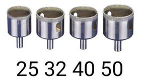 Serra Copo Diamantada 4 Pcs 25,32,40,50mm - DRILLPRO
