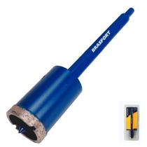 Serra Copo Diamantada 50 MM com Haste 7938 BRASFORT Serra Copo Diamantada 50 MM com Haste 7938 BRASFORT