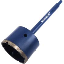 Serra Copo Diamantada com Haste 105mm - 7950 - BRASFORT