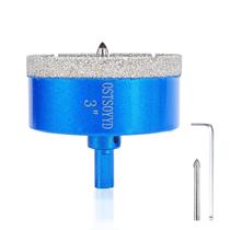 Serra copo diamantada OSTSOYYD 75 mm com broca guia Serra copo diamantada OSTSOYYD 75 mm com broca guia