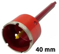 Serra Copo Diamantada p/ Perfurar Porcelanato, Parede, Piso, Concreto, Cerâmica e Alvenaria