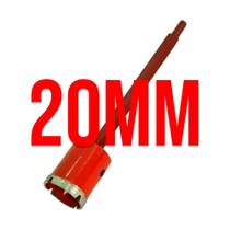 Serra Copo Diamantada Piso Porcelanato com Haste Golfield 20mm 25mm 30mm 40mm 45mm 50mm 60mm