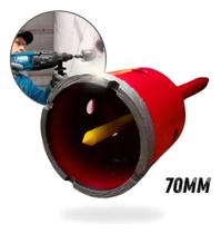 Serra Copo Diamantada Pro 70mm Piso Bloco Concreto Laje Serra Copo Diamantada Pro 70mm Piso Bloco Concreto Laje