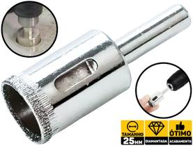 Serra Copo Diamantada Refrigerada Vidro Cerâmica Fertak 25mm 291025
