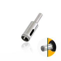 Serra Copo Ou Broca Diamantada de 14 X 67 Mm Com Haste Triangular Para Furar Vidro E Cerâmica Mtx