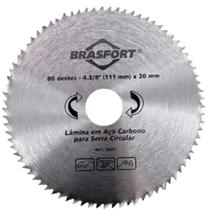 Serra de Aço Carbono com 80 Dentes 4.3/8"" x 20mm - 8661 - BRASFORT