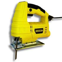 Serra de Corte ou Serra Tico Tico 550w 110V Madeira Metal Base Ajustável Amarela Com Lâmina