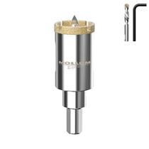 Serra de furo de diamante Mollom 1 (25 mm) com 2 peças de broca piloto Serra de furo de diamante Mollom 1 (25 mm) com 2 peças de broca piloto