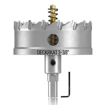 Serra de furo DECKRKAT 85mm de carboneto de tungstênio com ponta para metal