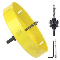 Serra de furo JIECHENG 184 mm bimetálica para madeira, metal e drywall