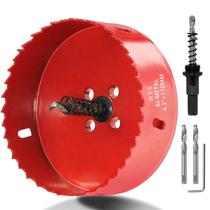Serra de furo Luomorgo 110 mm de diâmetro de corte HSS Bimetal Serra de furo Luomorgo 110 mm de diâmetro de corte HSS Bimetal