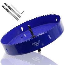 Serra de furo Luomorgo 200 mm de diâmetro de corte 32 mm de profundidade de corte Serra de furo Luomorgo 200 mm de diâmetro de corte 32 mm de profundidade de corte