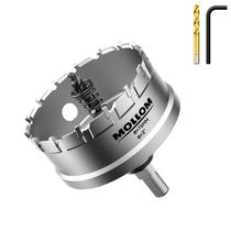 Serra de furo Mollom Heavy Duty Carbide 76 mm com 2 brocas piloto