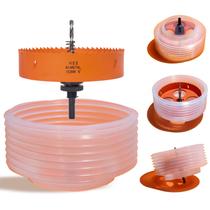 Serra de furo VIKITON de 6 polegadas para luzes embutidas com coletor de poeira