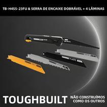 Serra De Mão Dobrável Multifuncional 5 Em 1 Com 4 Lâminas ToughBuilt TB-H4S5-23FU, Acessórios Para