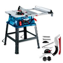 Serra de Mesa Bosch GTS 254 1800W Disco 254mm 80 Dentes Mesa Aço com Extensão 265mm Corte Preciso em Madeira Bancada Marcenaria Carpintaria
