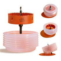 Serra de orifício VIKITON de 4,25 polegadas para luzes embutidas com depósito de poeira